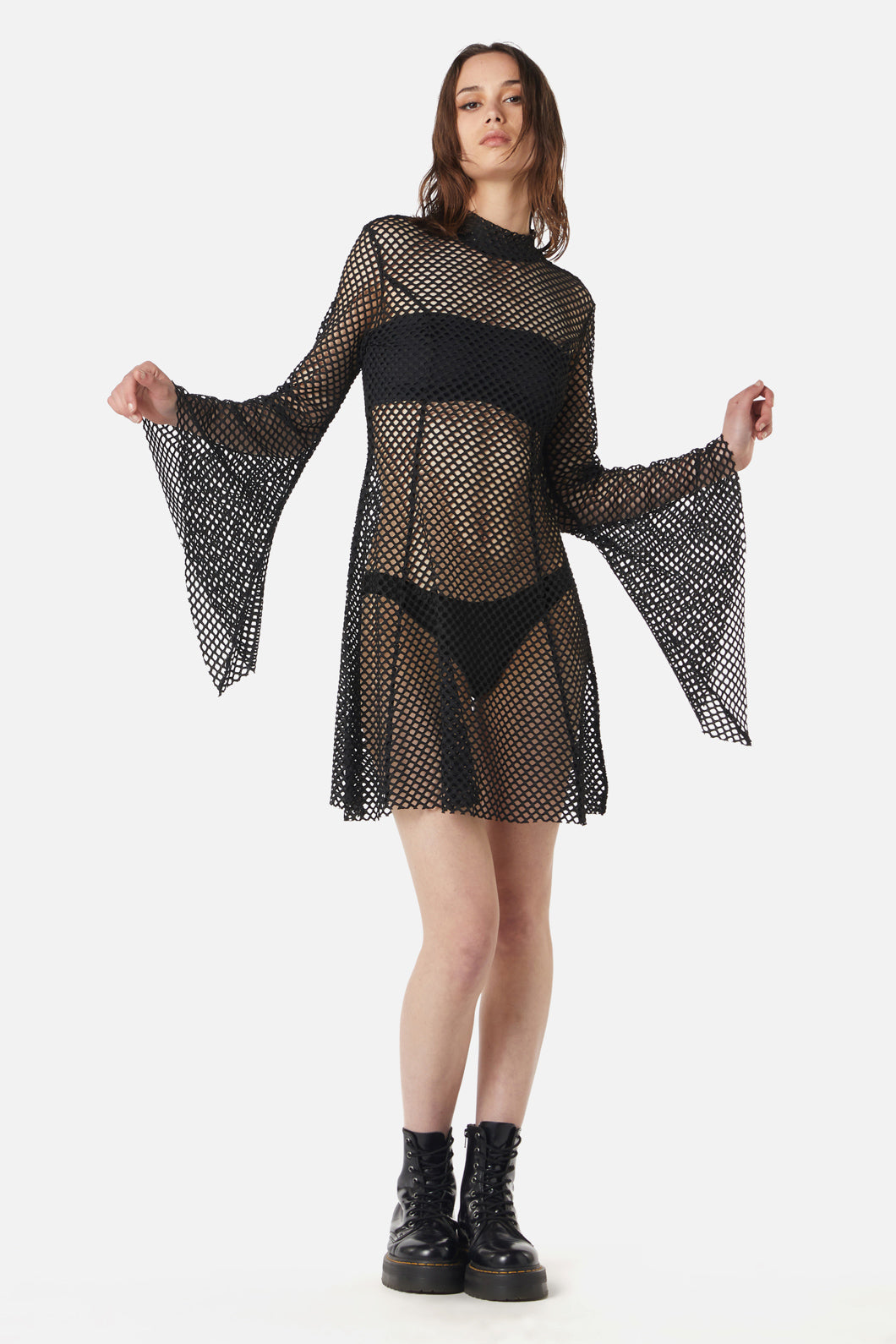 mesh dress nz Shine On Label Caitlin Animal Print Women's Mesh Dress