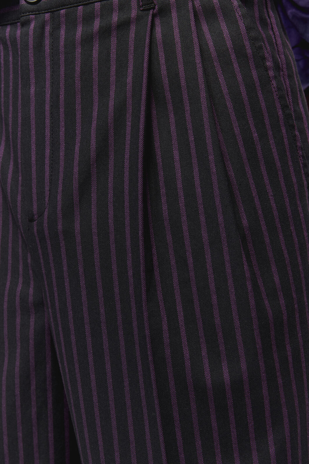 Black Friday - Sabrina Pin StripeSlimFitPants - purple-black