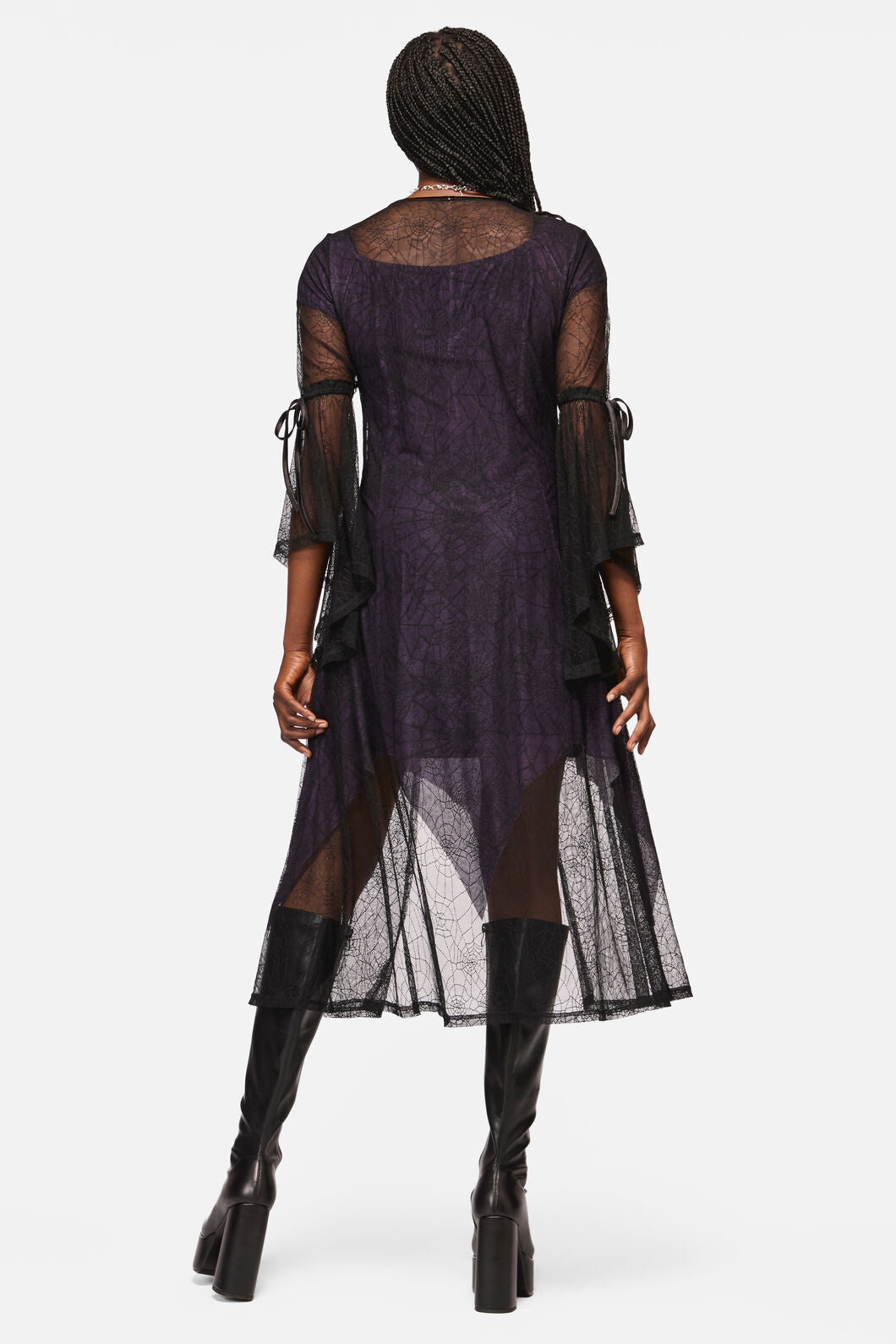 Black Friday - Web Lace Duster - black