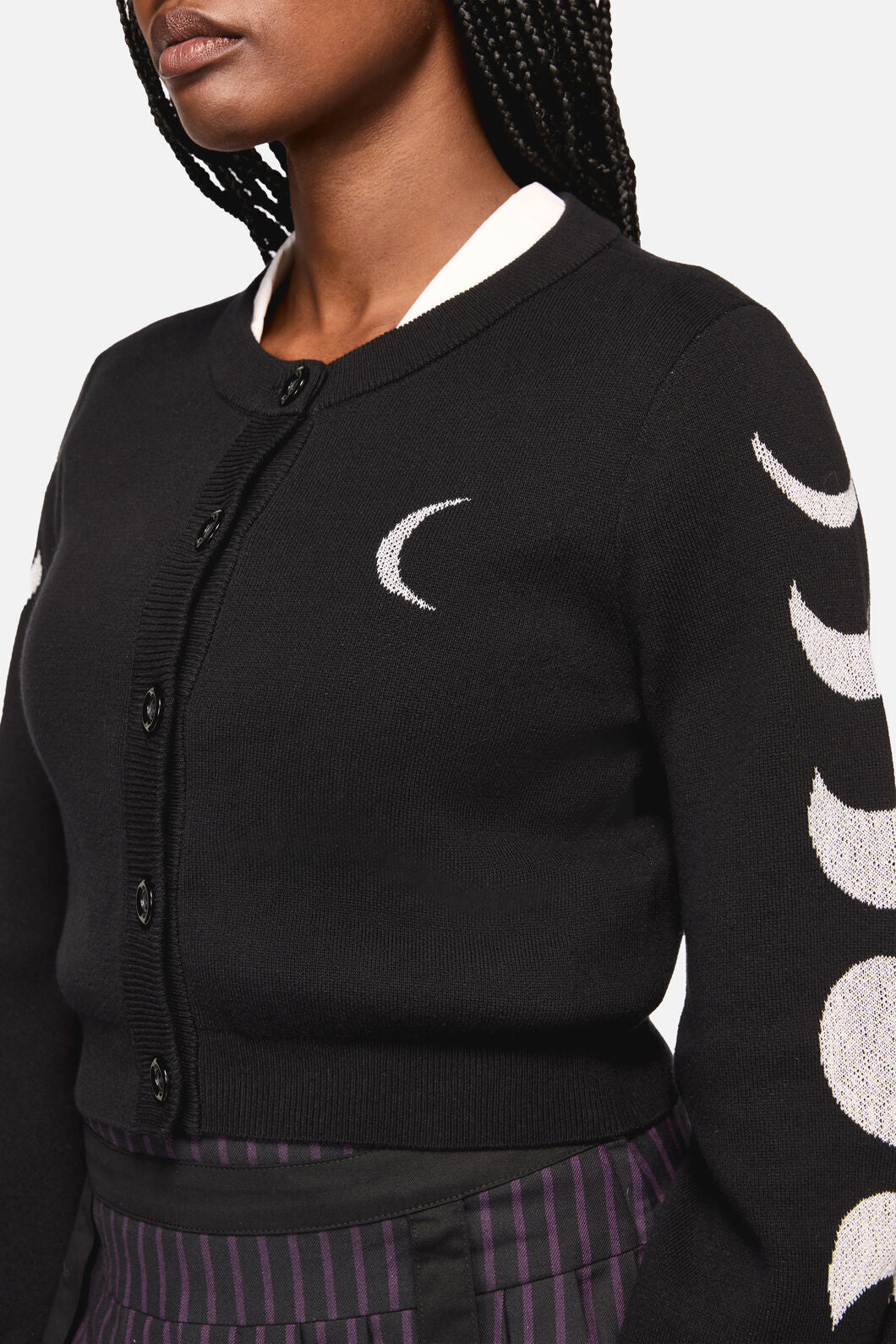 Black Friday - Moon Phase Goth Cardigan - black