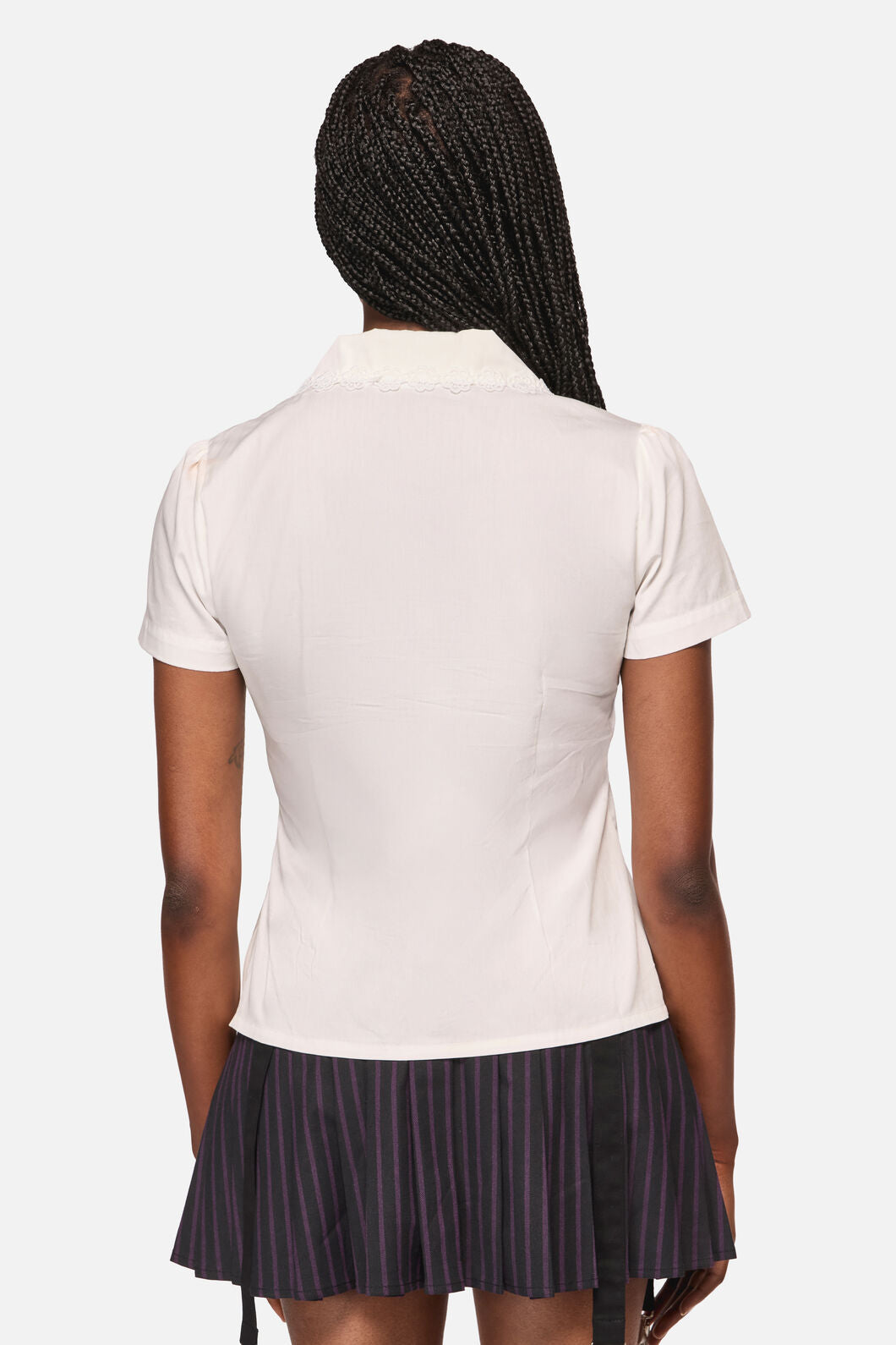 Black Friday - Reborn Tie Up Blouse - cream