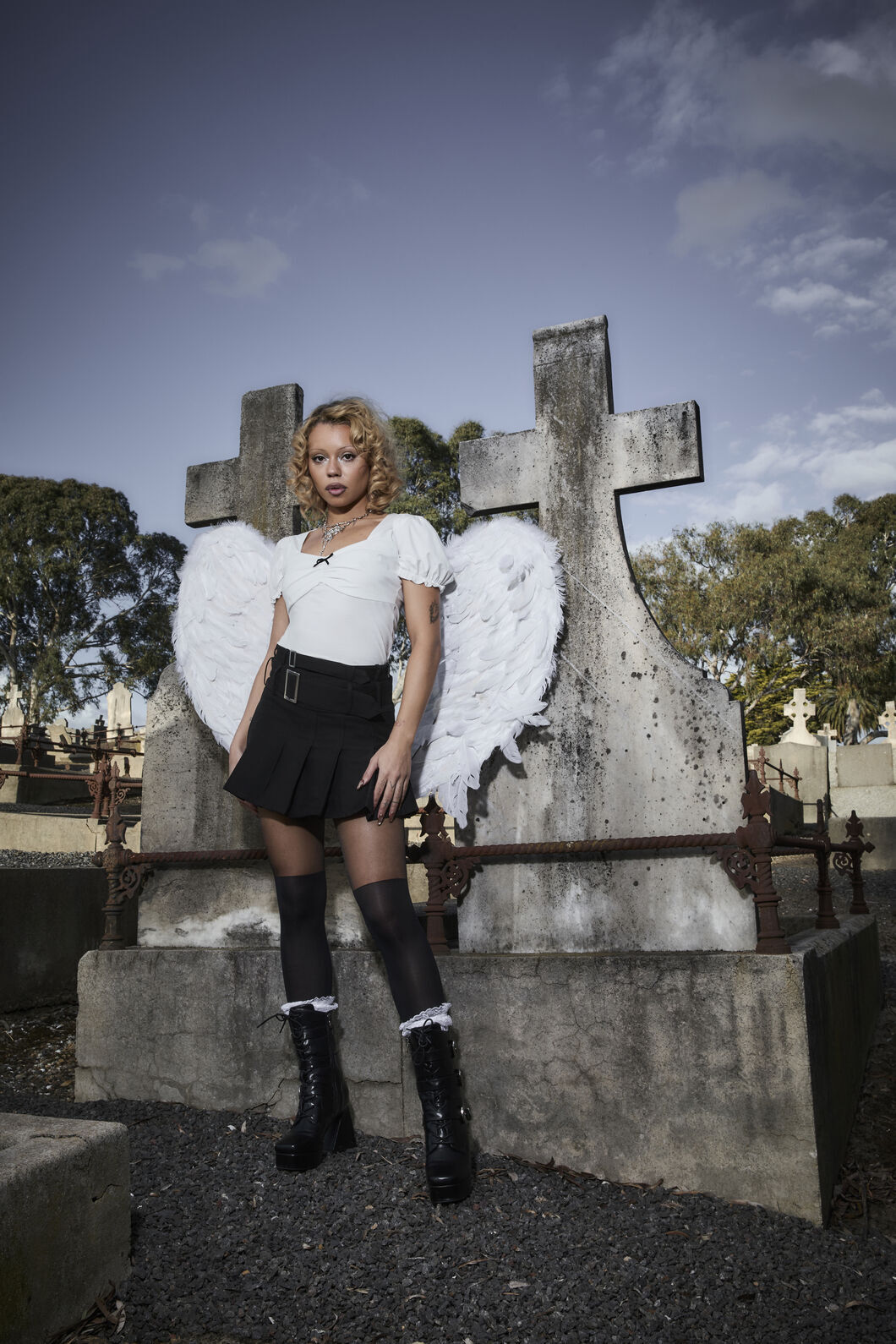 Black Friday - Reborn Belt Skort - black