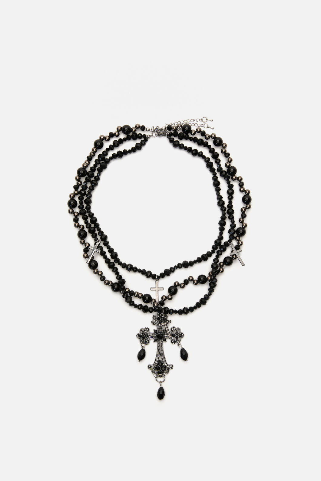 Black Friday - Oversized Layered Goth Necklac - black