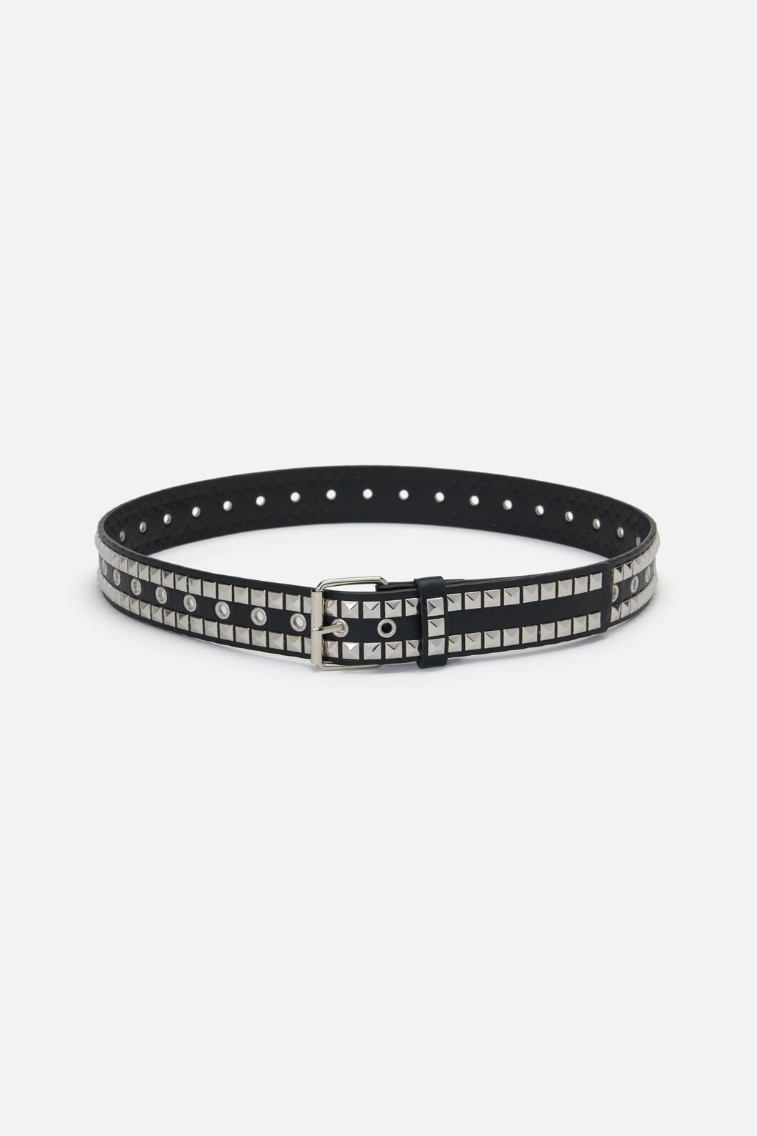 Black Friday - Pyramid Stud Border Belt - black