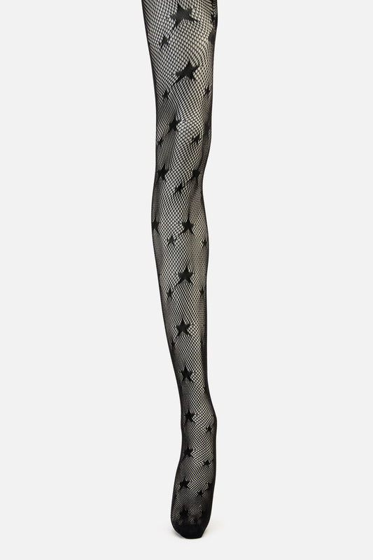 Black Friday - Star Fishnets - black