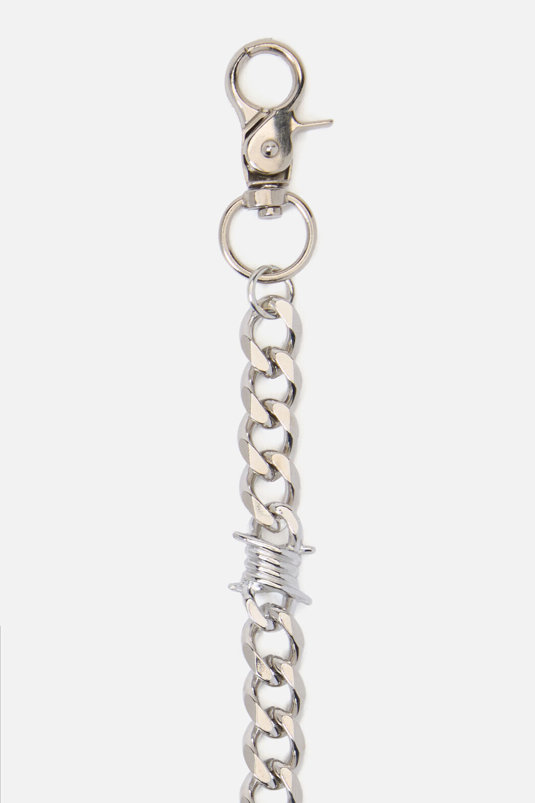 Black Friday - Thick Barbed Chain - silver
