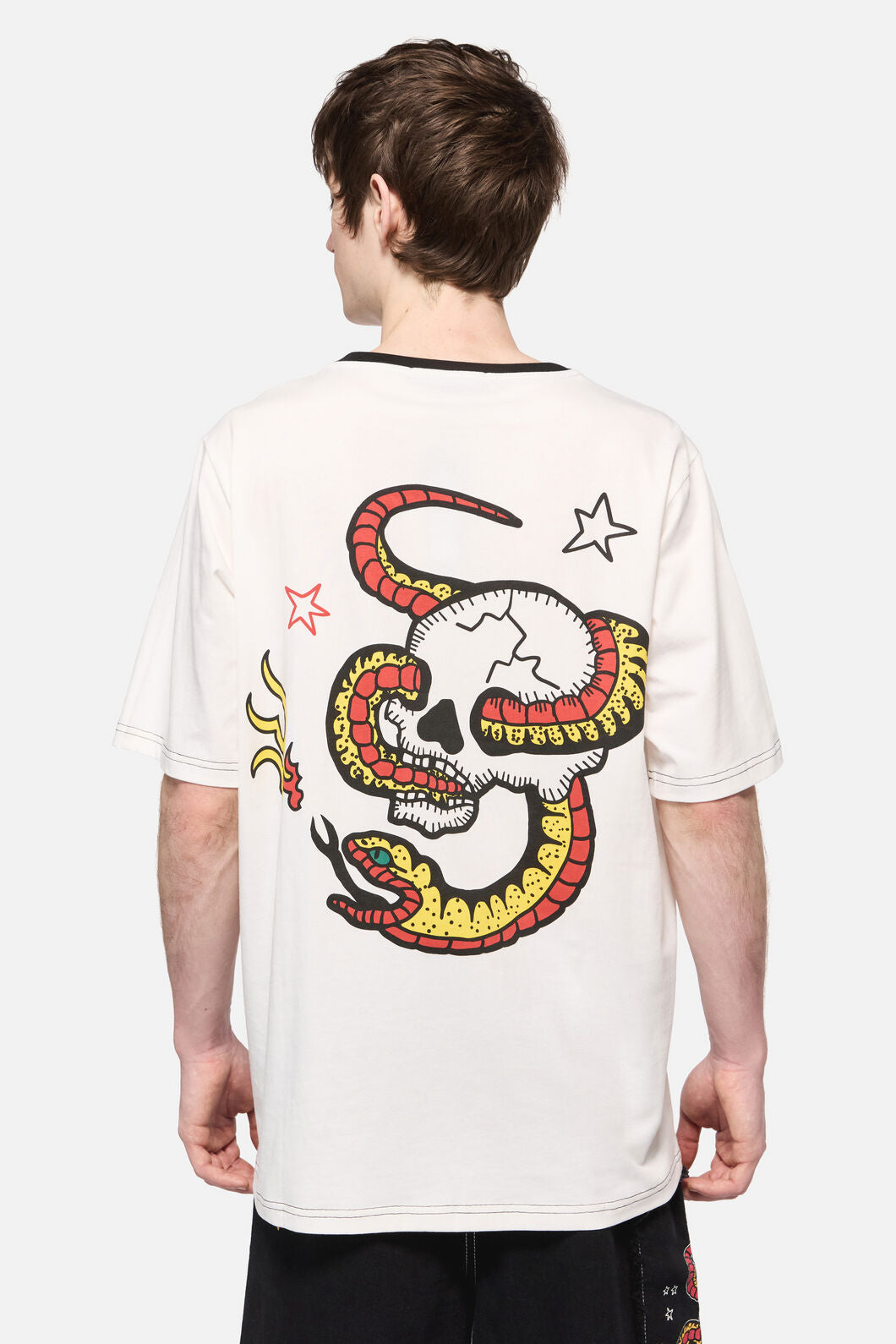 Dangerfield NZ - Lawless Print Tee - white