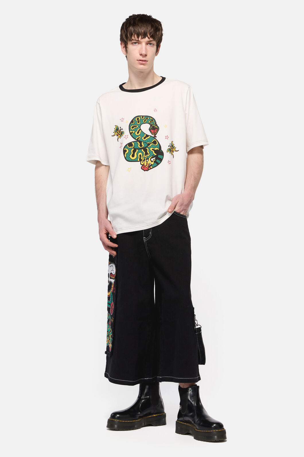 Dangerfield NZ - Lawless Print Tee - white