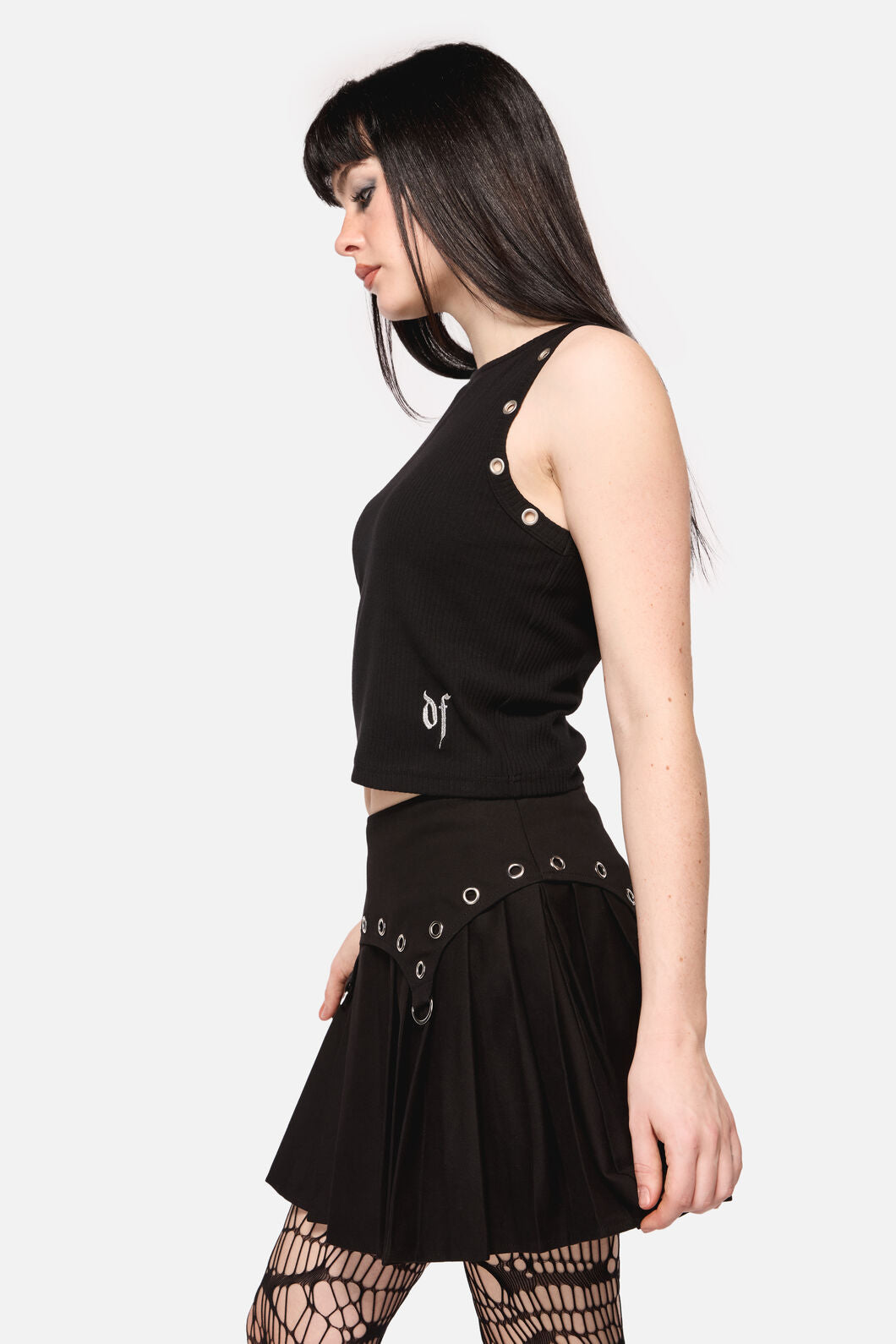 Dangerfield NZ - Defiant Punk Trim Tank - black