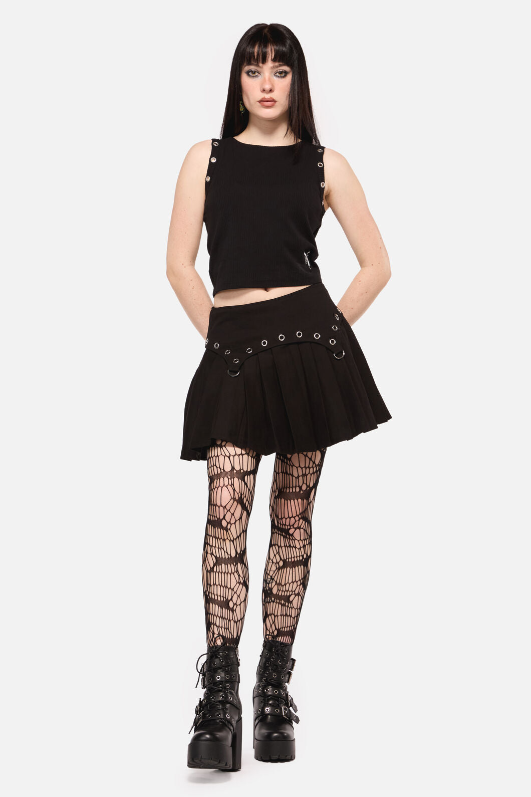 Dangerfield NZ - Defiant Punk Trim Tank - black