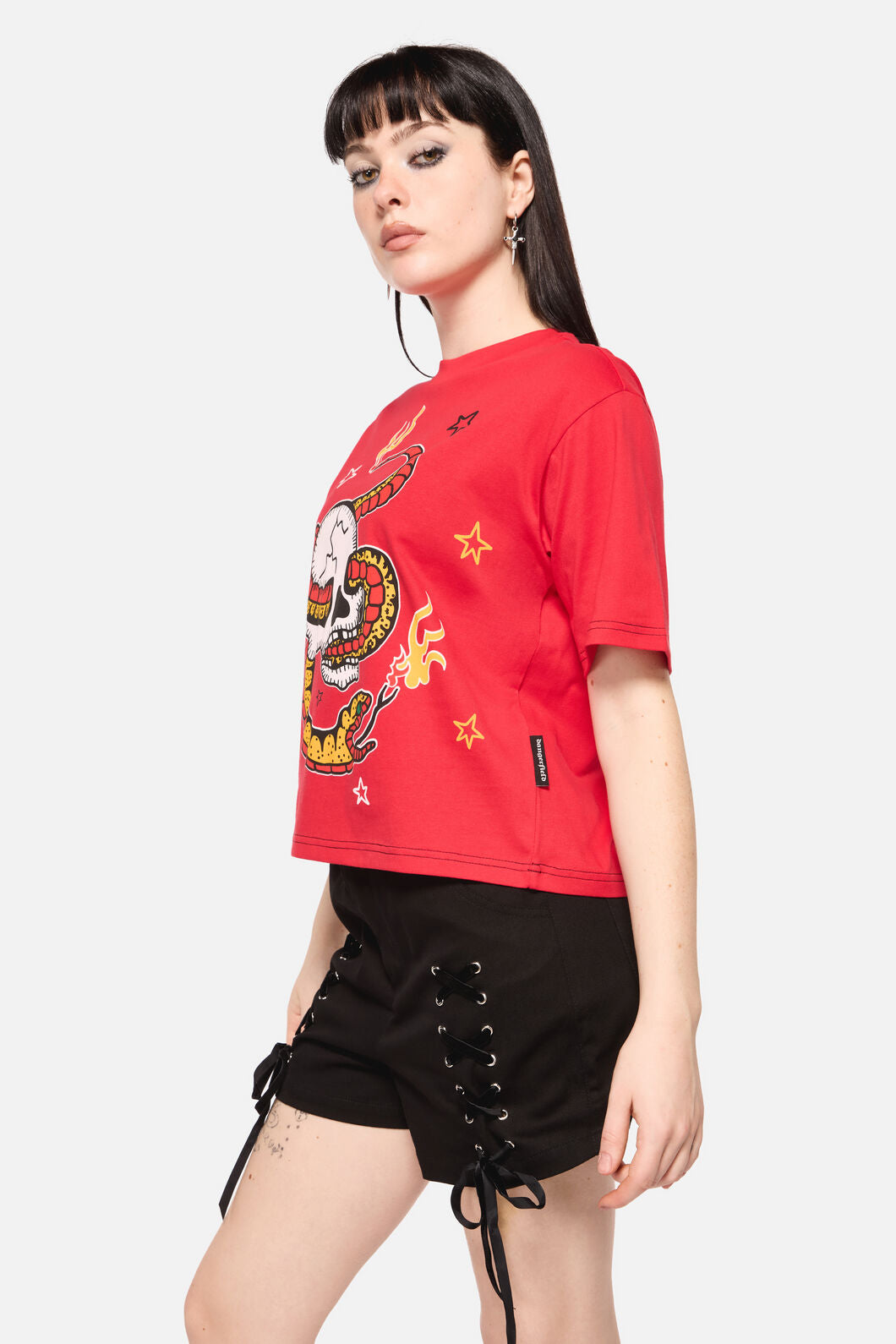 Dangerfield NZ - Snake For Brains Grunge Tee - red