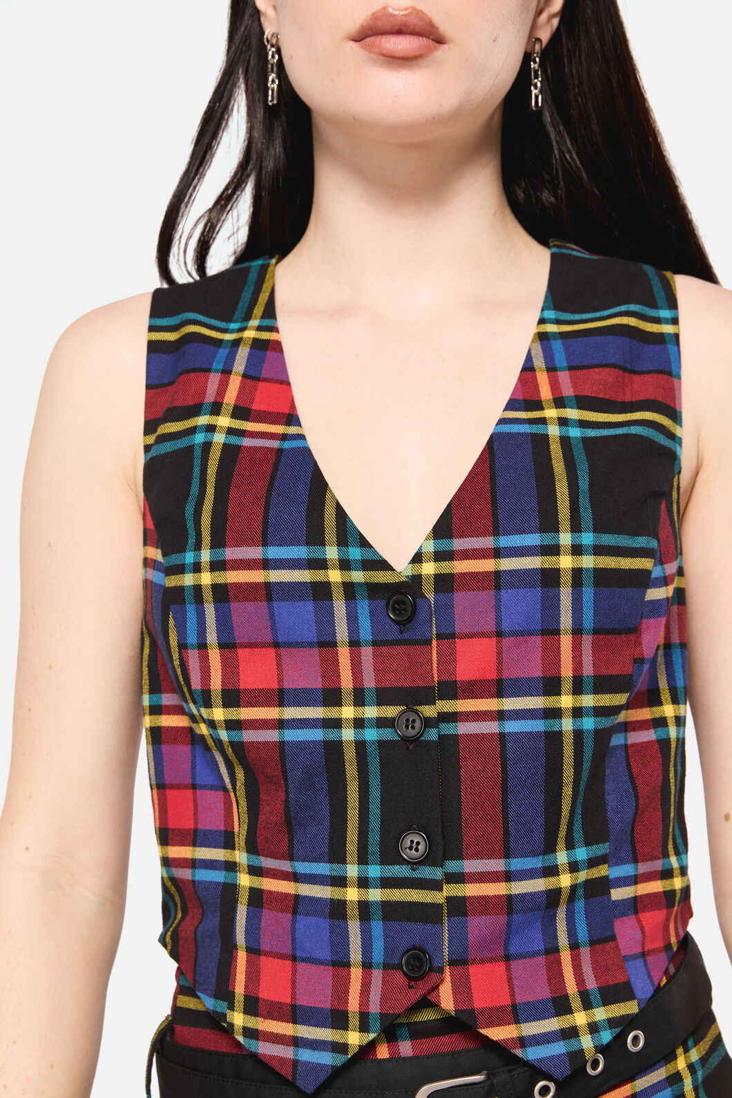 Dangerfield NZ - Anarchic Tartan Vest - multi