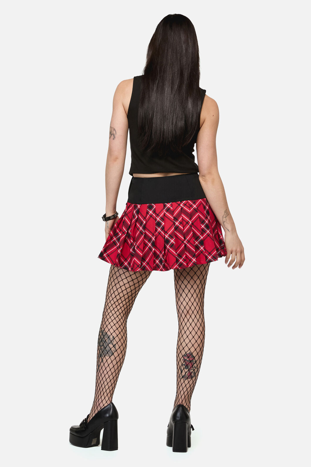 Dangerfield NZ - Piracy Punk Tartan Mini Skort - red