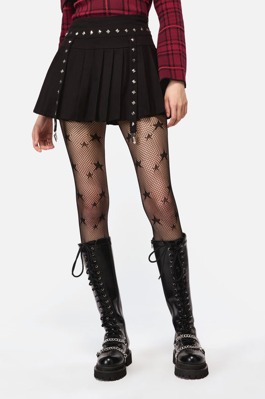 Dangerfield NZ - Barb Stud Trim Skort - black