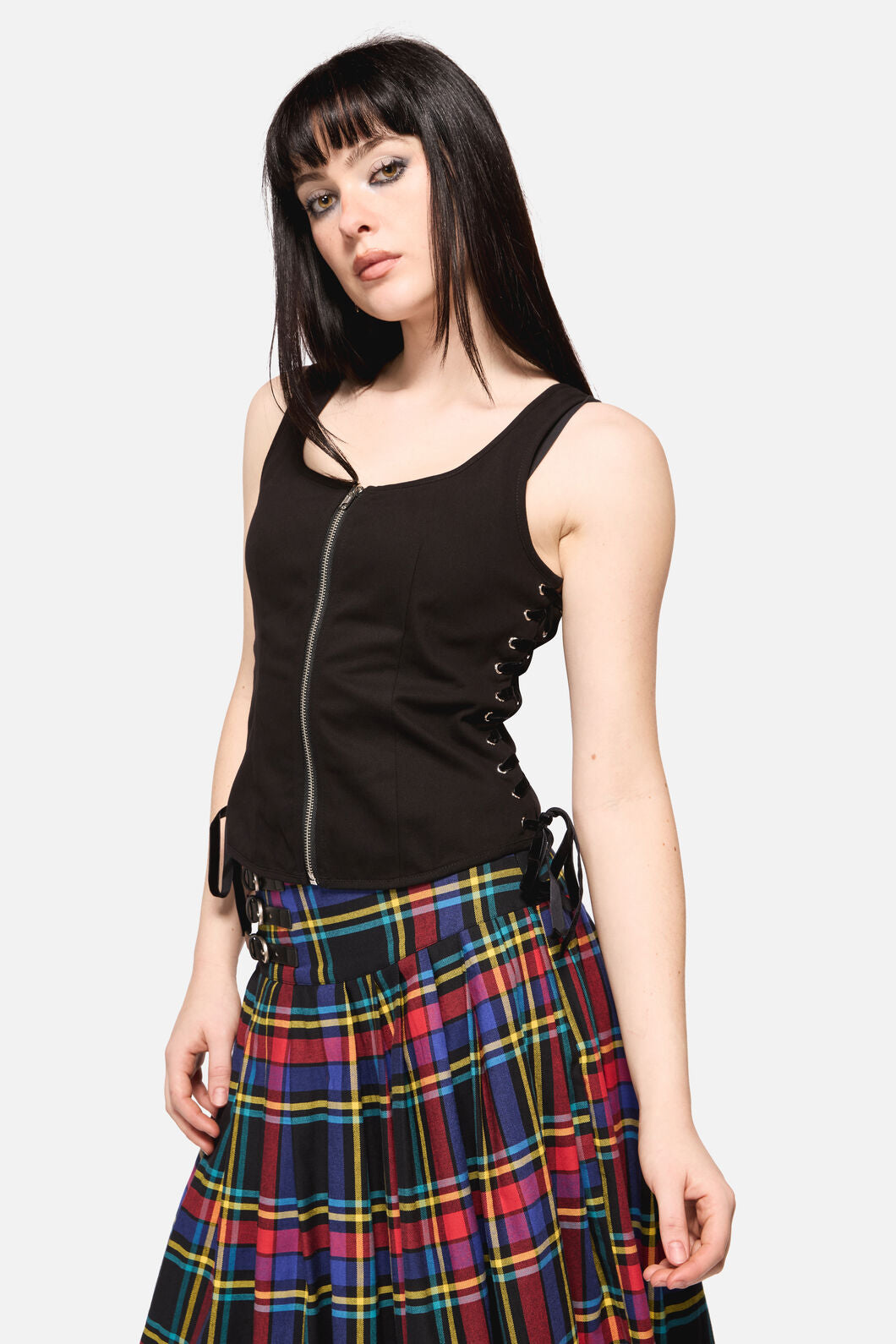 Dangerfield NZ - All Tied Up Punk Corset - black