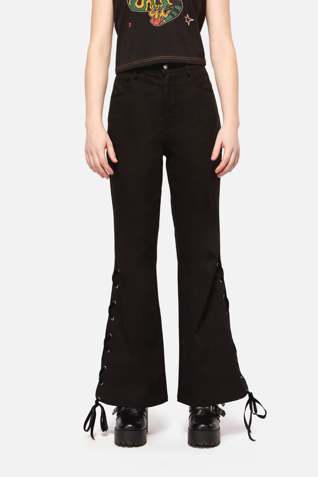 Dangerfield NZ - All Tied Up Punk Pant - black