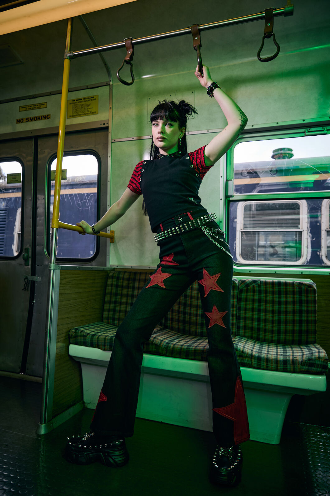 Dangerfield NZ - Catwalk Assassin Jean - black-red