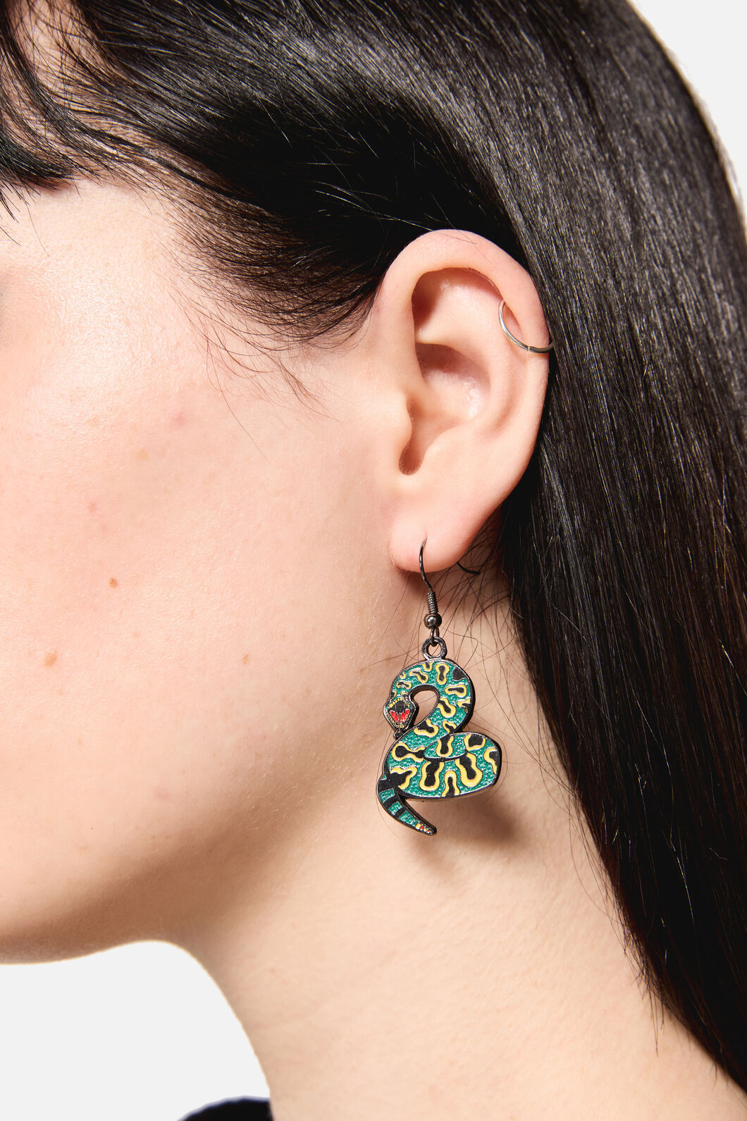 Dangerfield NZ - Lawless Snake Earrings - green
