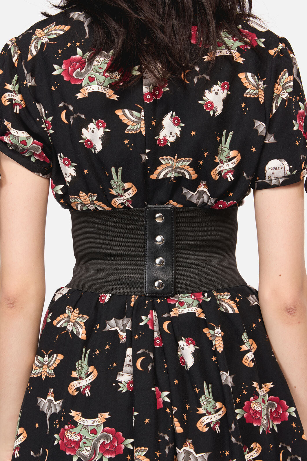 Dangerfield NZ - Stud & Buckle Waist Belt - black