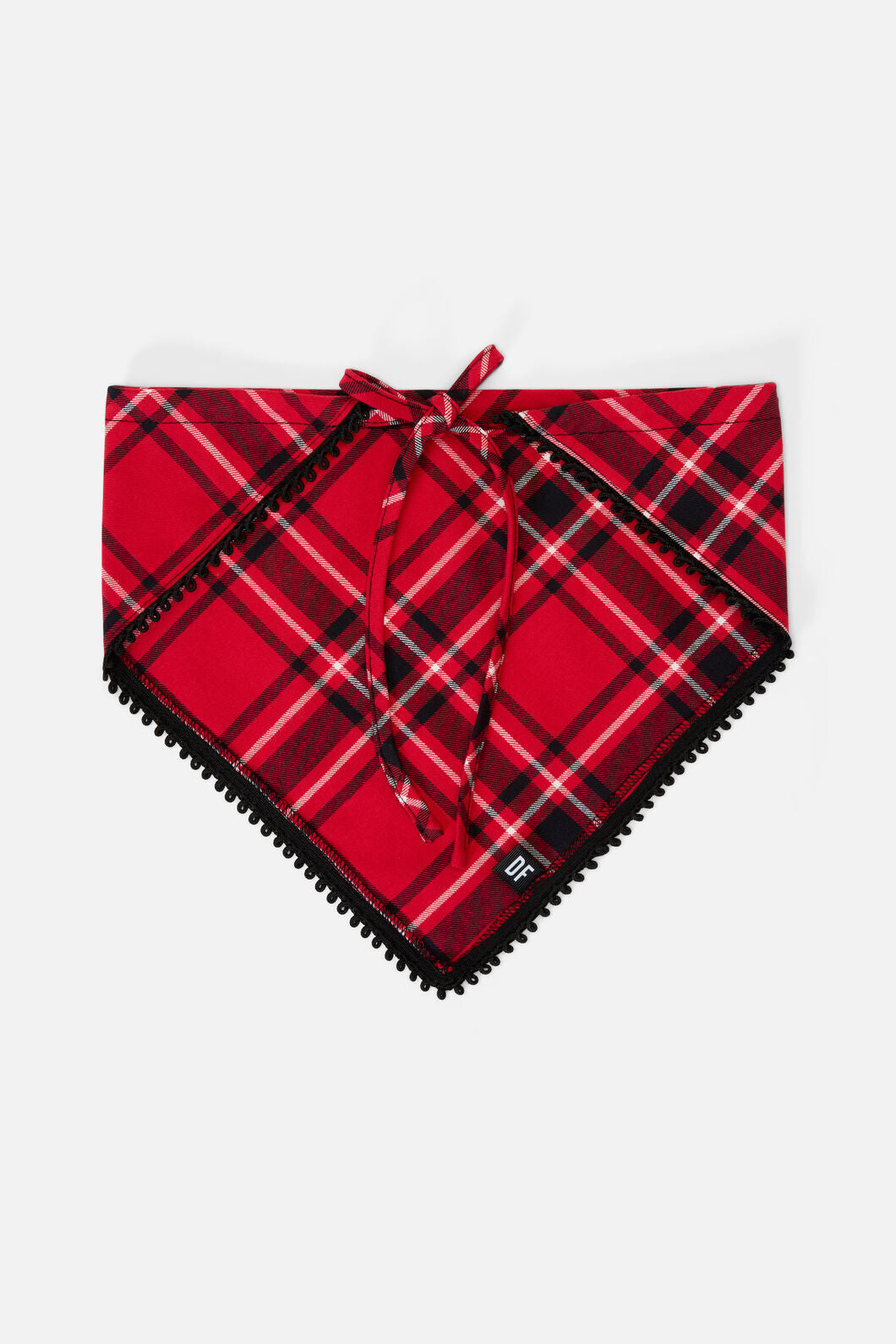 Dangerfield NZ - Piracy Tartan Head Scarf - red