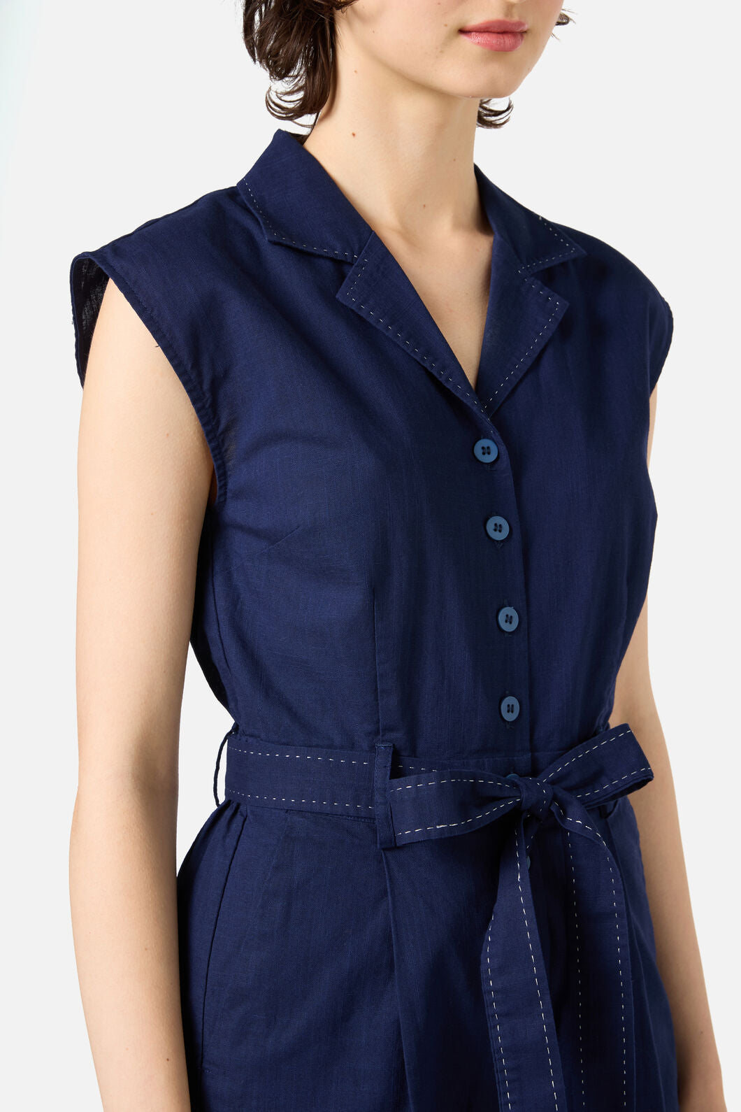 Princess Highway - Dani Collared Jumpsuit - navy