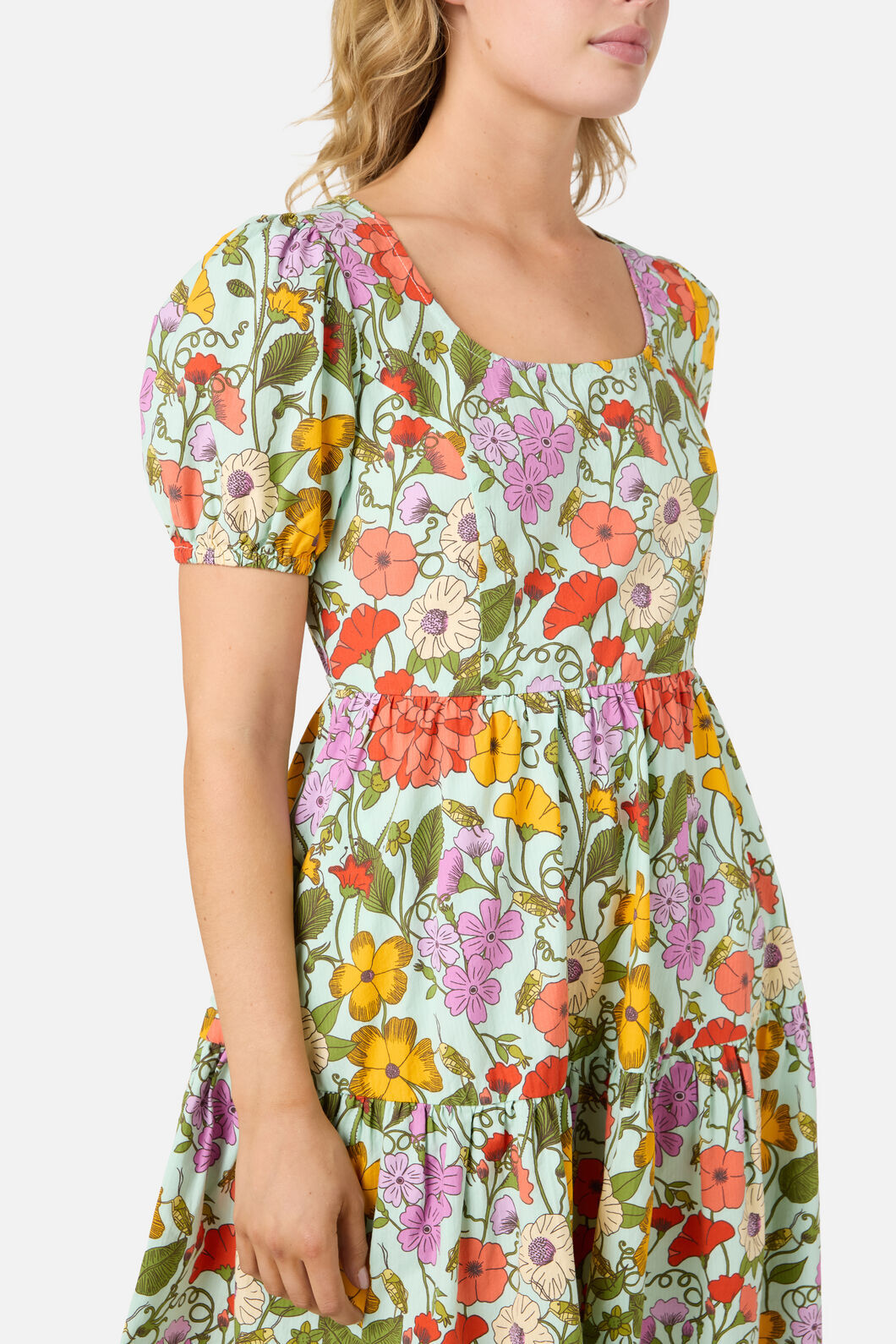 Princess Highway - Grasshopper Floral Mini Dress - green