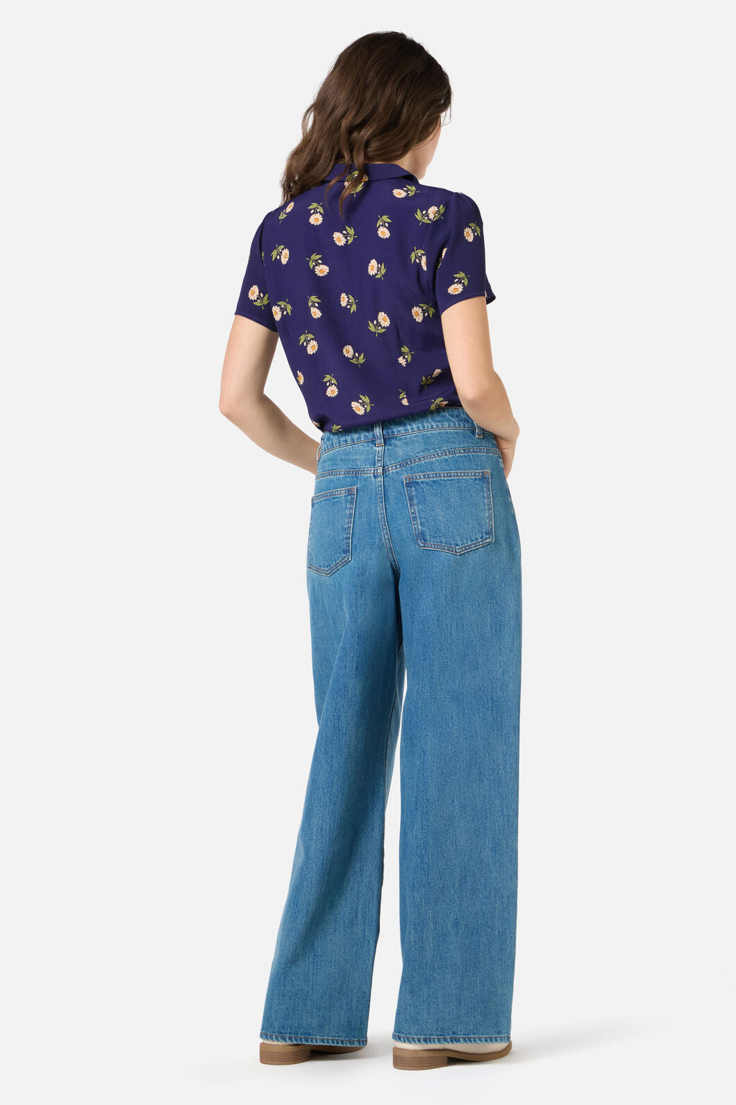 Princess Highway - Marguerite Daisy Blouse - navy