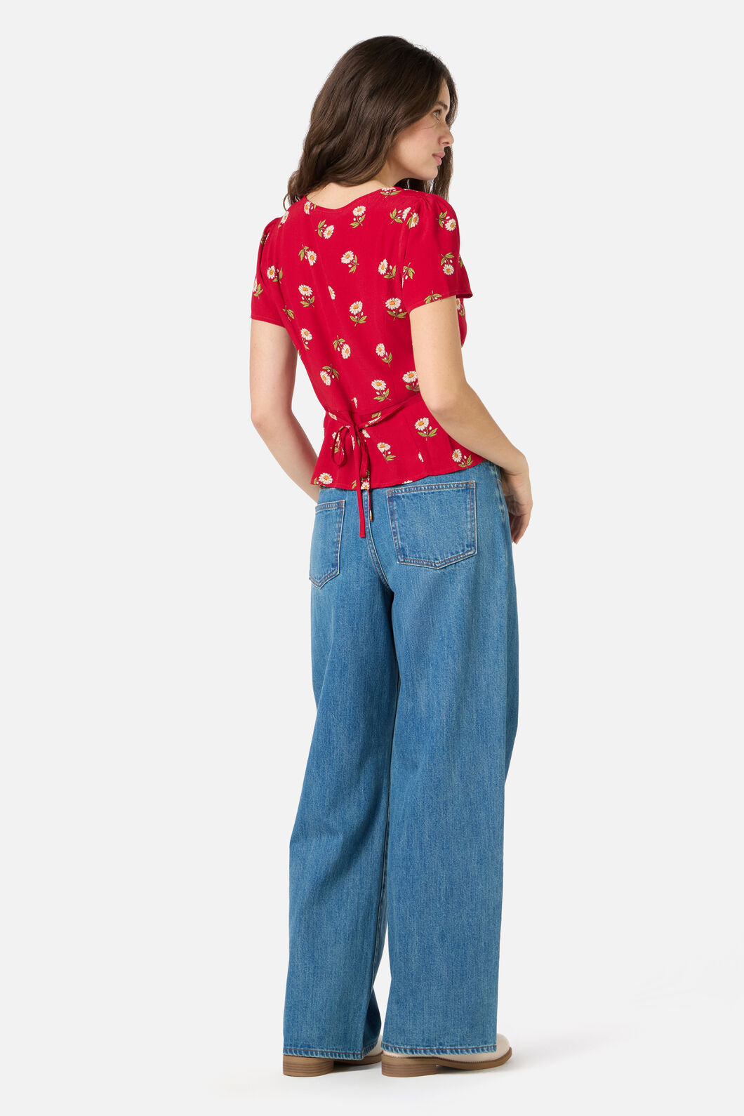 Princess Highway - Marguerite Daisy Top - red