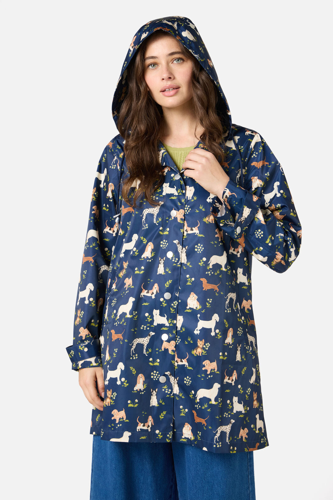 Princess Highway - Cute Dogs Raincoat - navy