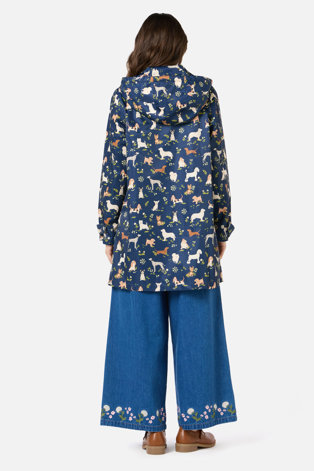 Princess Highway - Cute Dogs Raincoat - navy