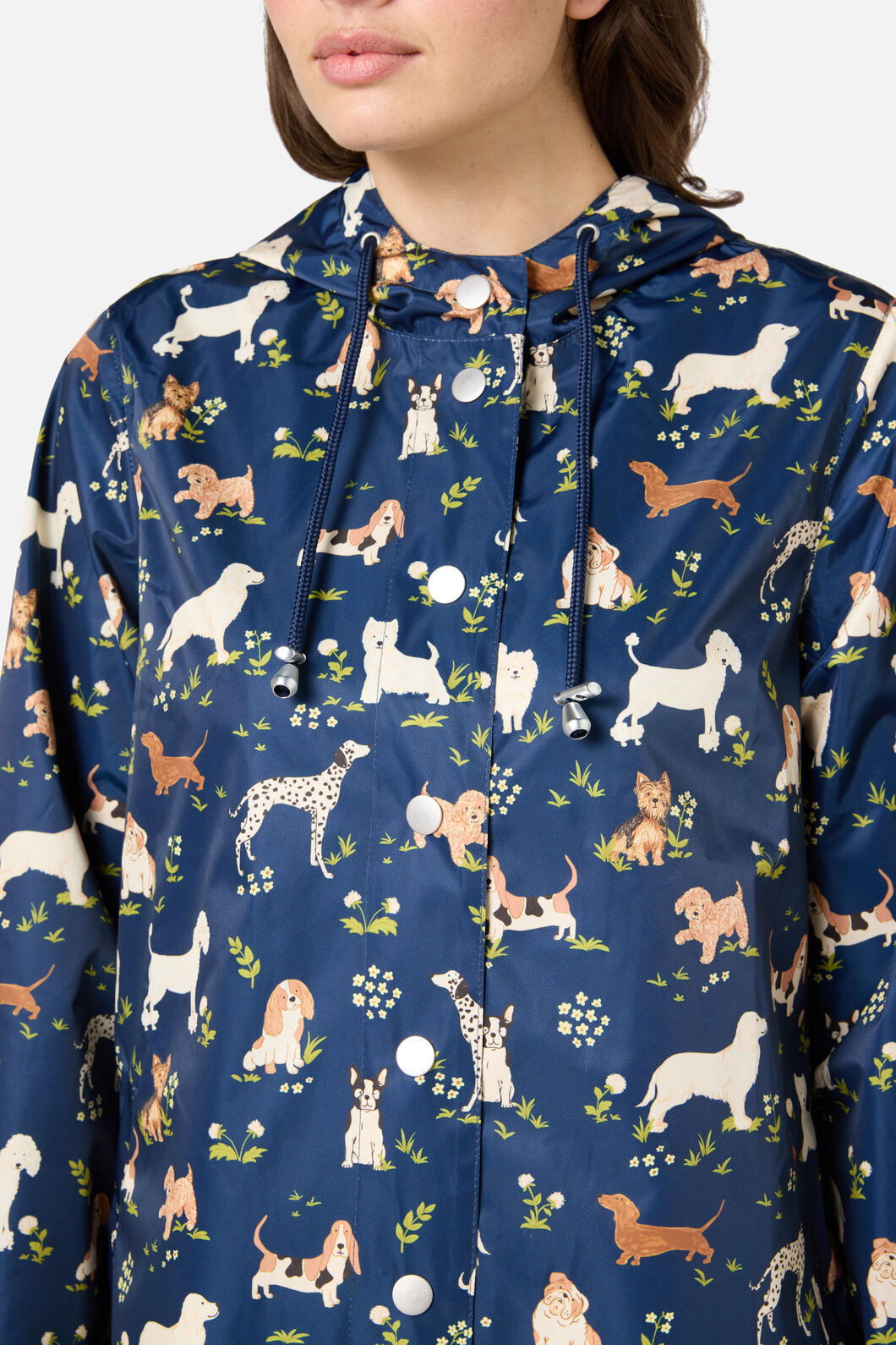 Princess Highway - Cute Dogs Raincoat - navy