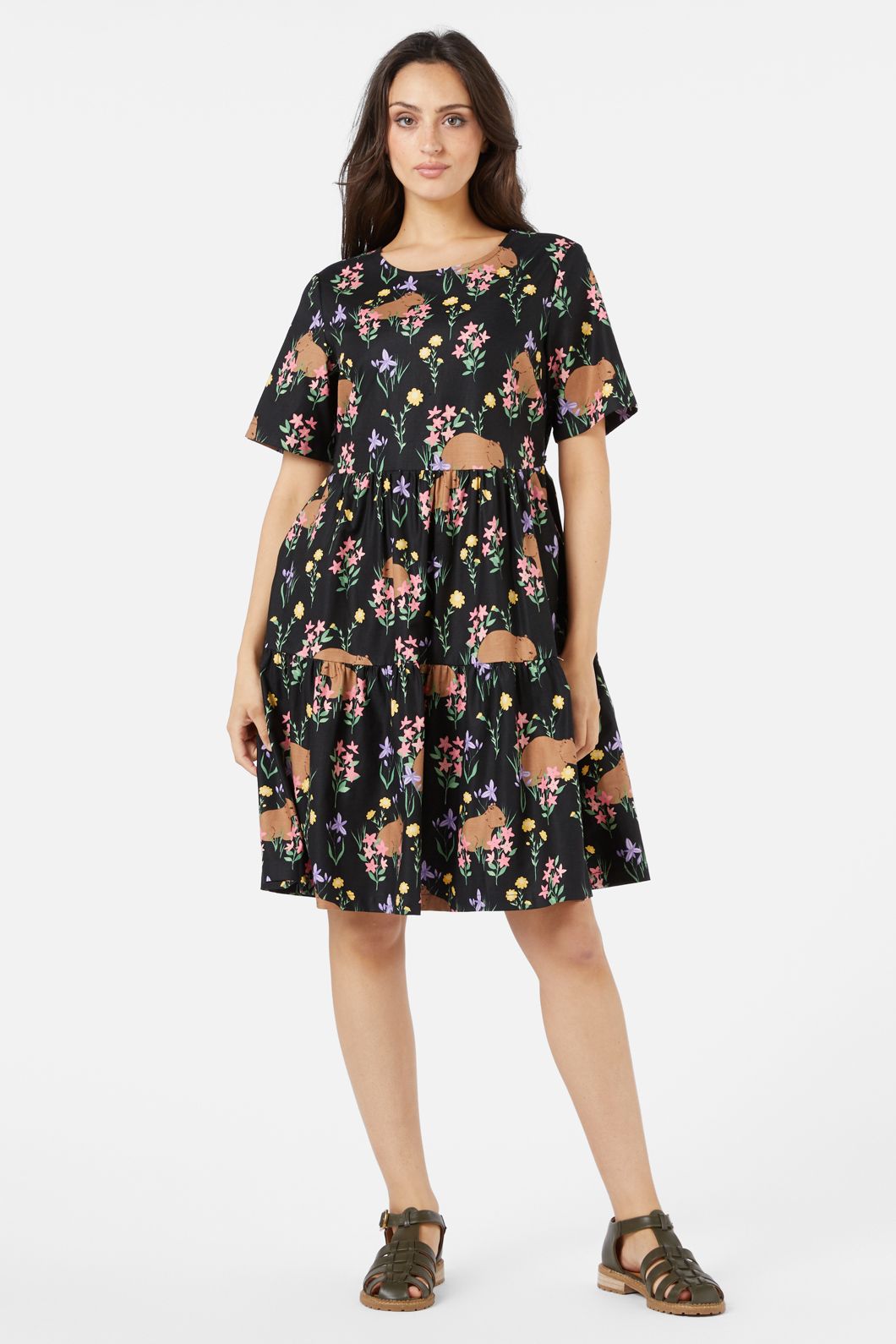 princess highway wombat dress Cockatoo & Flora Smock Dress US