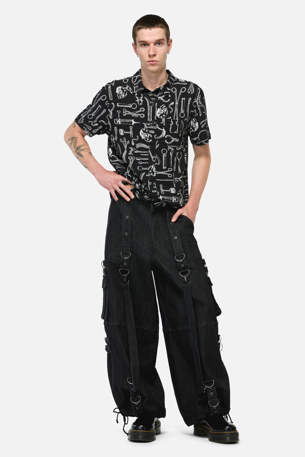 Black Friday - Radio Raver Punk Pant  - black