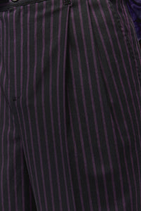 Black Friday - Sabrina Pin StripeSlimFitPants - purple-black