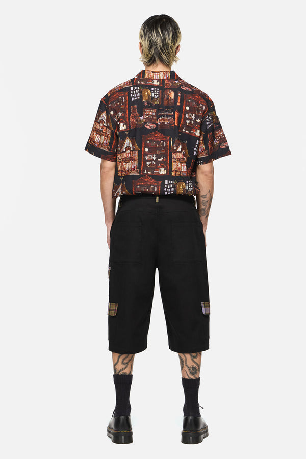 Black Friday - Covenstead Goth Cargo Short - black
