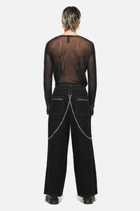 Black Friday - Rodent Grunge Cargo Jean - black