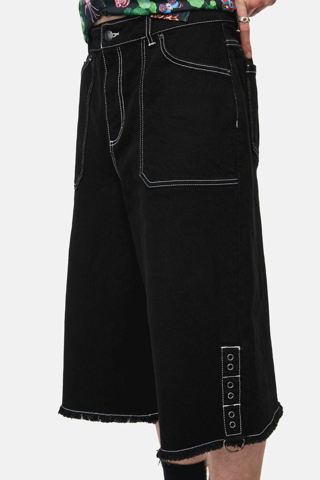 Black Friday - Curse Grunge Jorts - black