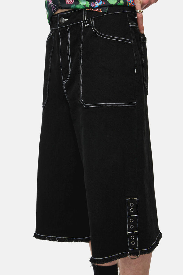 Black Friday - Curse Grunge Jorts - black