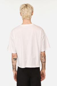 Black Friday - Distressed Graphic Print Tee - cream