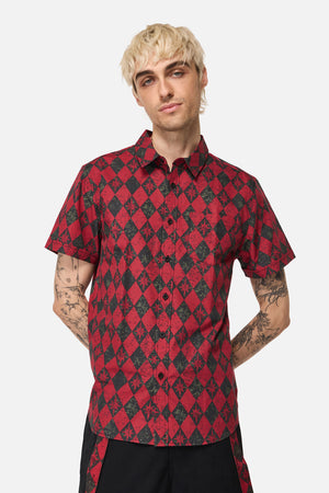 Black Friday - The End Goth SS Shirt - black-red