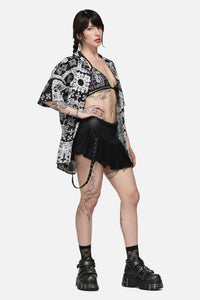Black Friday - Crossed Oversized SS Shirt - black-white