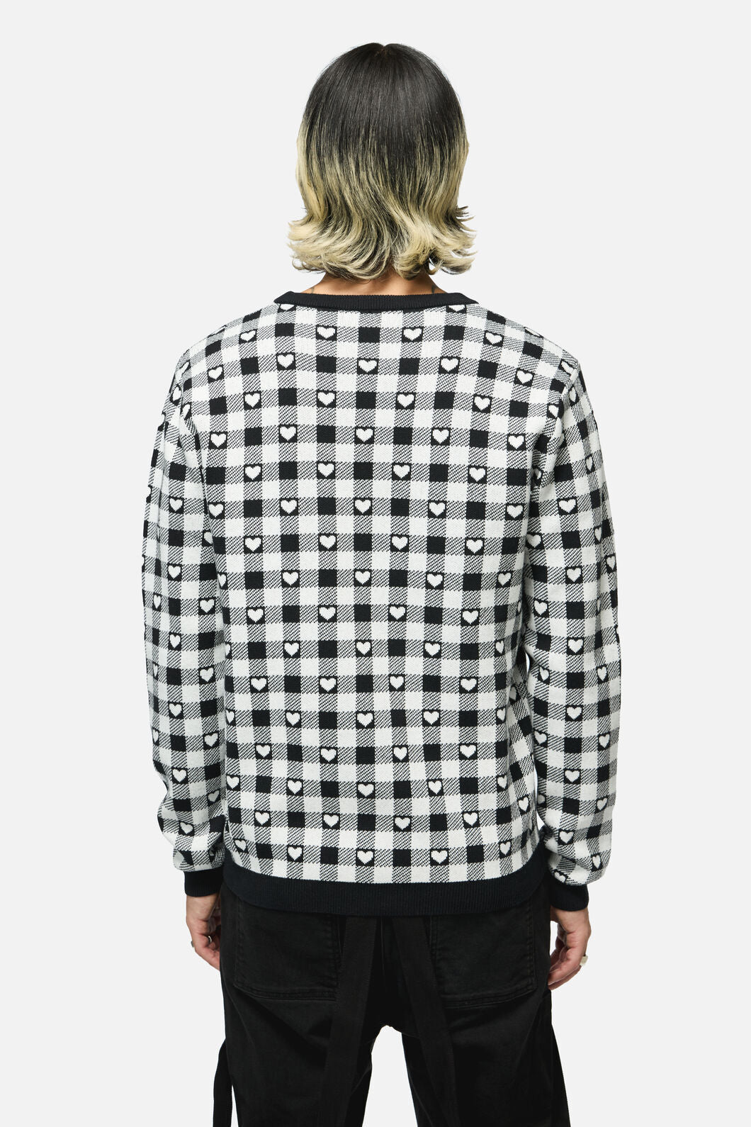 Black Friday - Glass Heart Knit - black-white