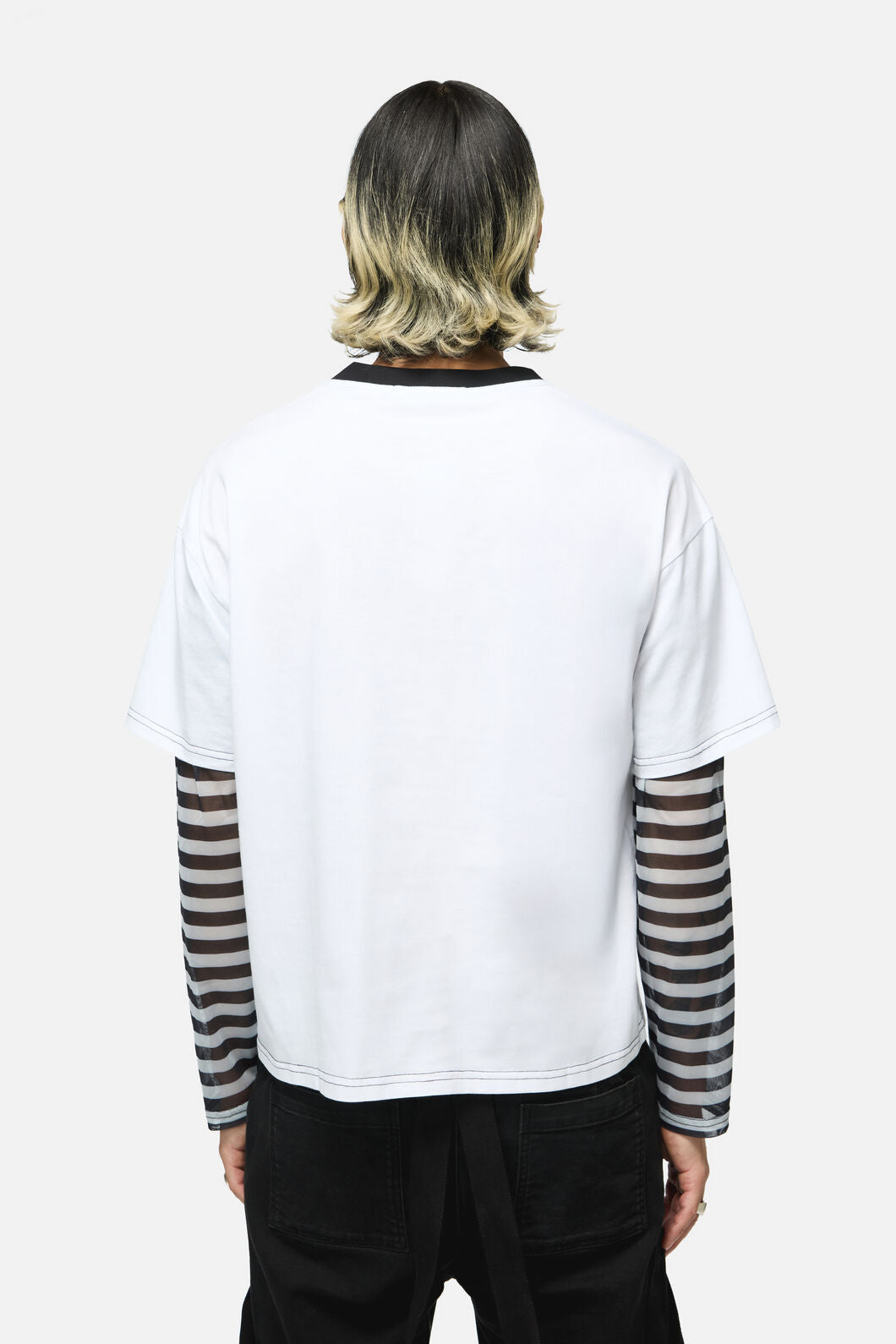 Black Friday - Angelic Contrast LS Tee - white