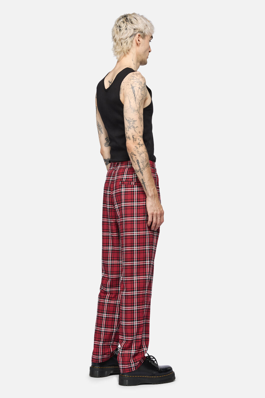 Black Friday - Louve Tartan Pant - red