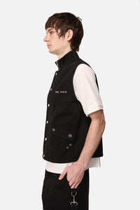 Black Friday - Midnight Goth Grunge Vest - black