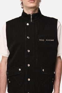 Black Friday - Midnight Goth Grunge Vest - black