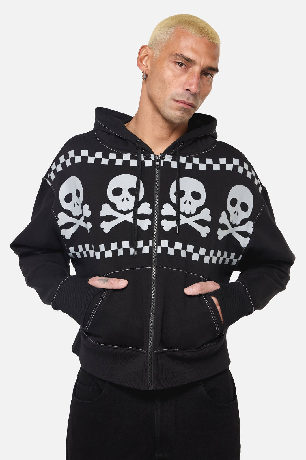 The BONEZ I’m Not Your King Hoodie Black Bonez Goth Hoodie – Dangerfield NZ
