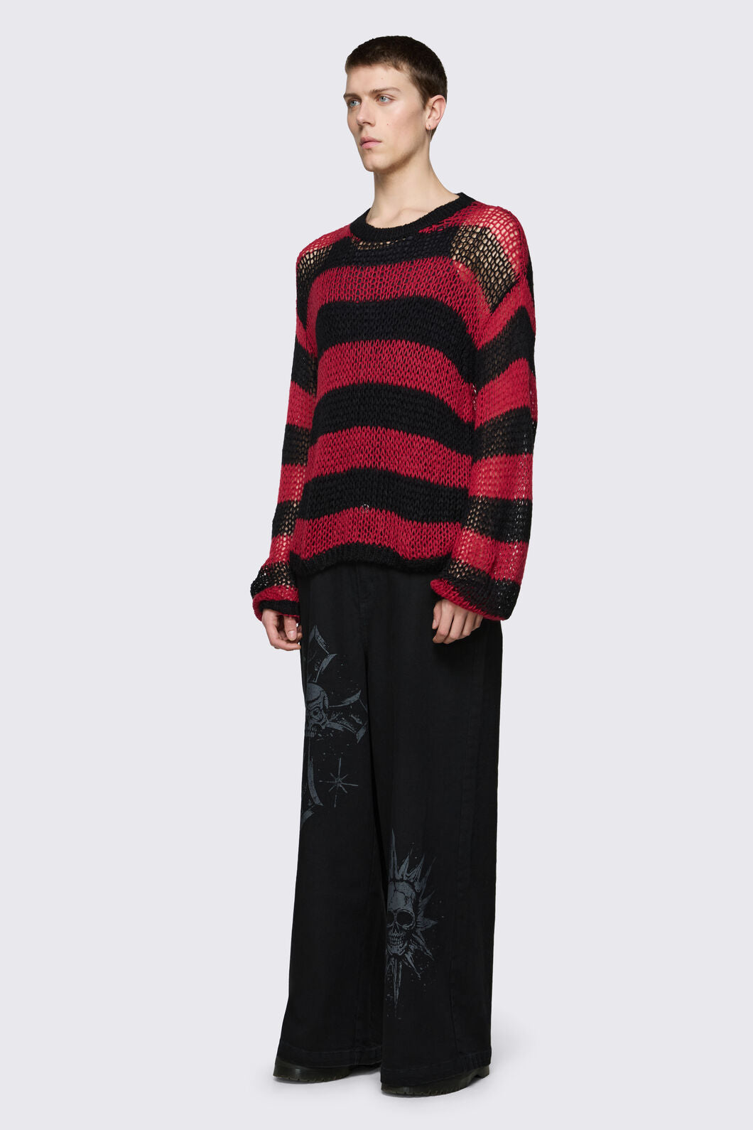 Black Friday - Beasts Knit Jumper - red-black