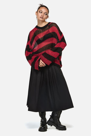 Black Friday - Beasts Knit Jumper - red-black