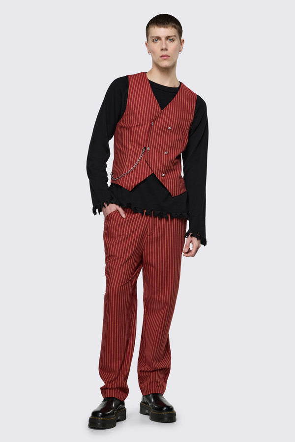 Black Friday - Faire Double Breasted Vest - red-gold